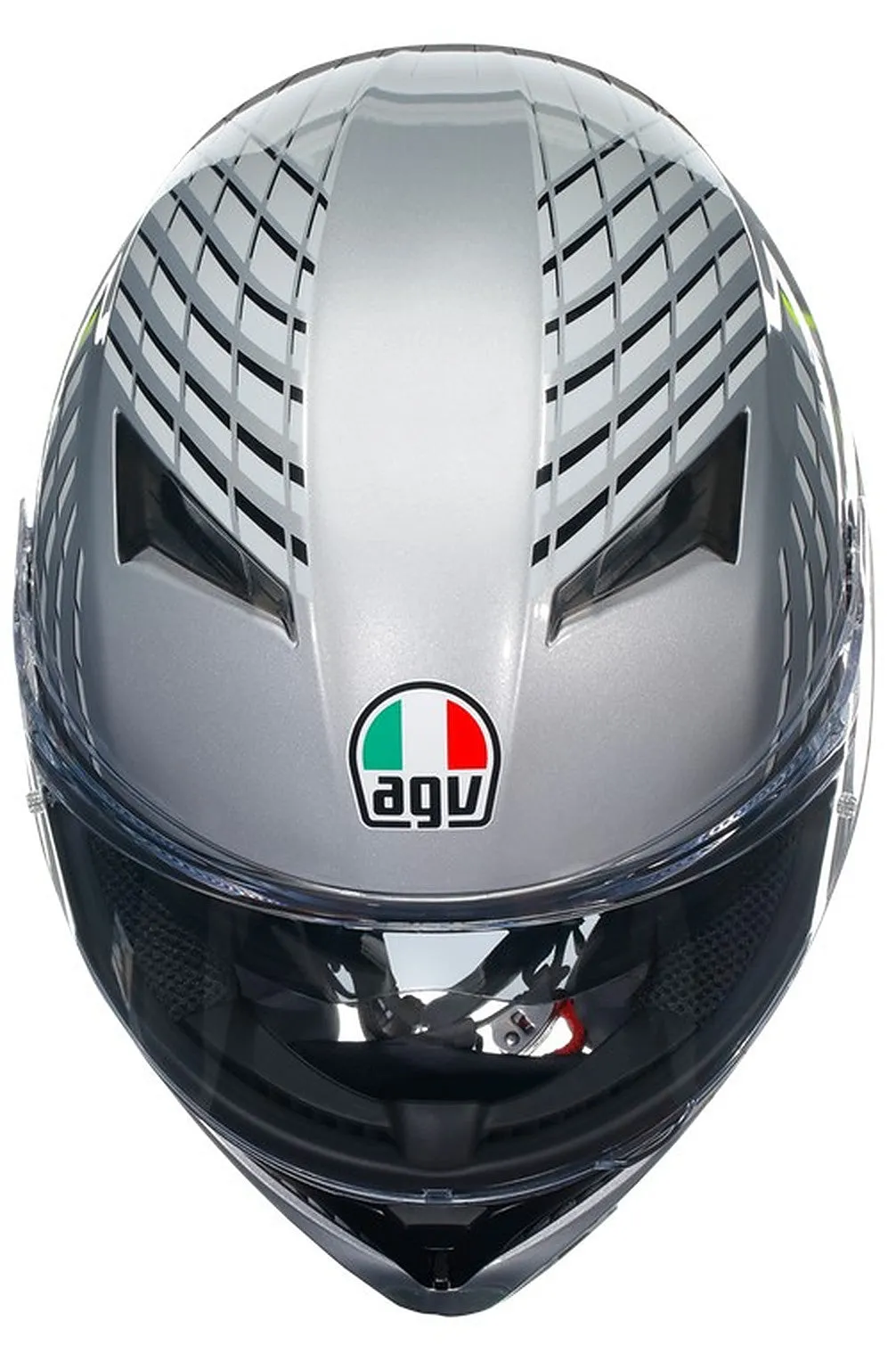 AGV K3 E2206 Full Face Motorcycle Helmet - Fortify Grey, Black, Yellow