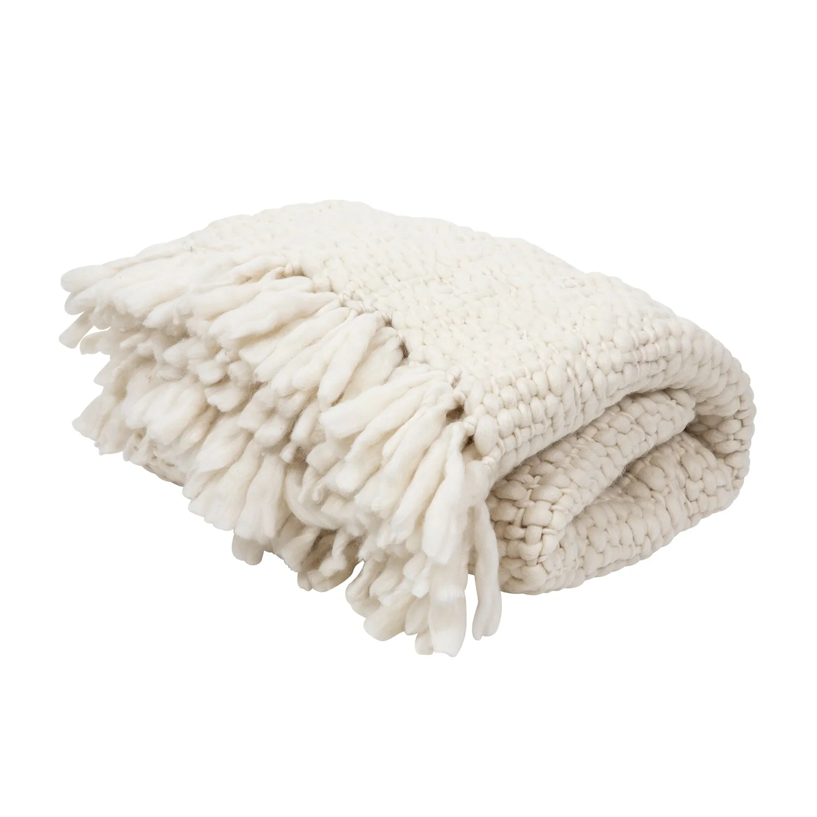 Aura Weave Throw - Ivory