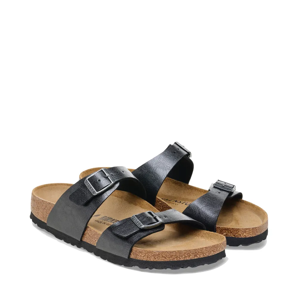 Birkenstock Women's Sydney Birko-Flor Slide Sandal in Graceful Licorice