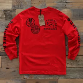 Brain Gang 4 Eva L/S Red