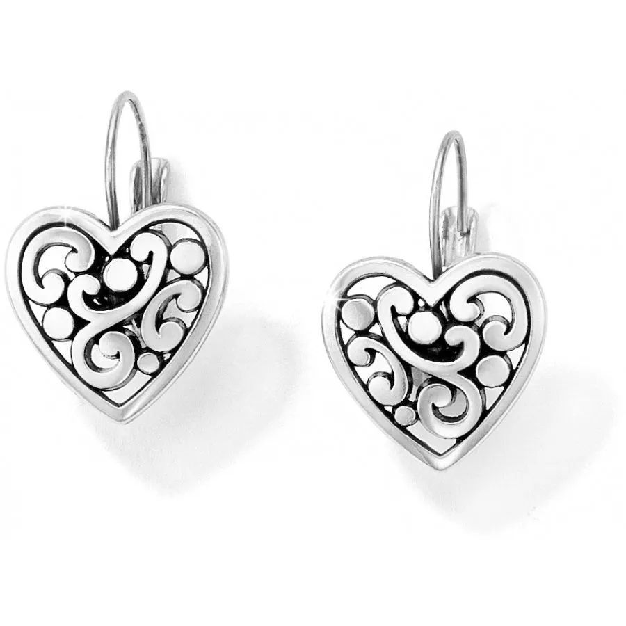 Brighton Contempo Heart Leverback Earring