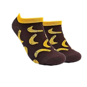 Brown Banana Ankle Socks from Sock Panda (Adult Medium - Women's Shoe Sizes 5-10)