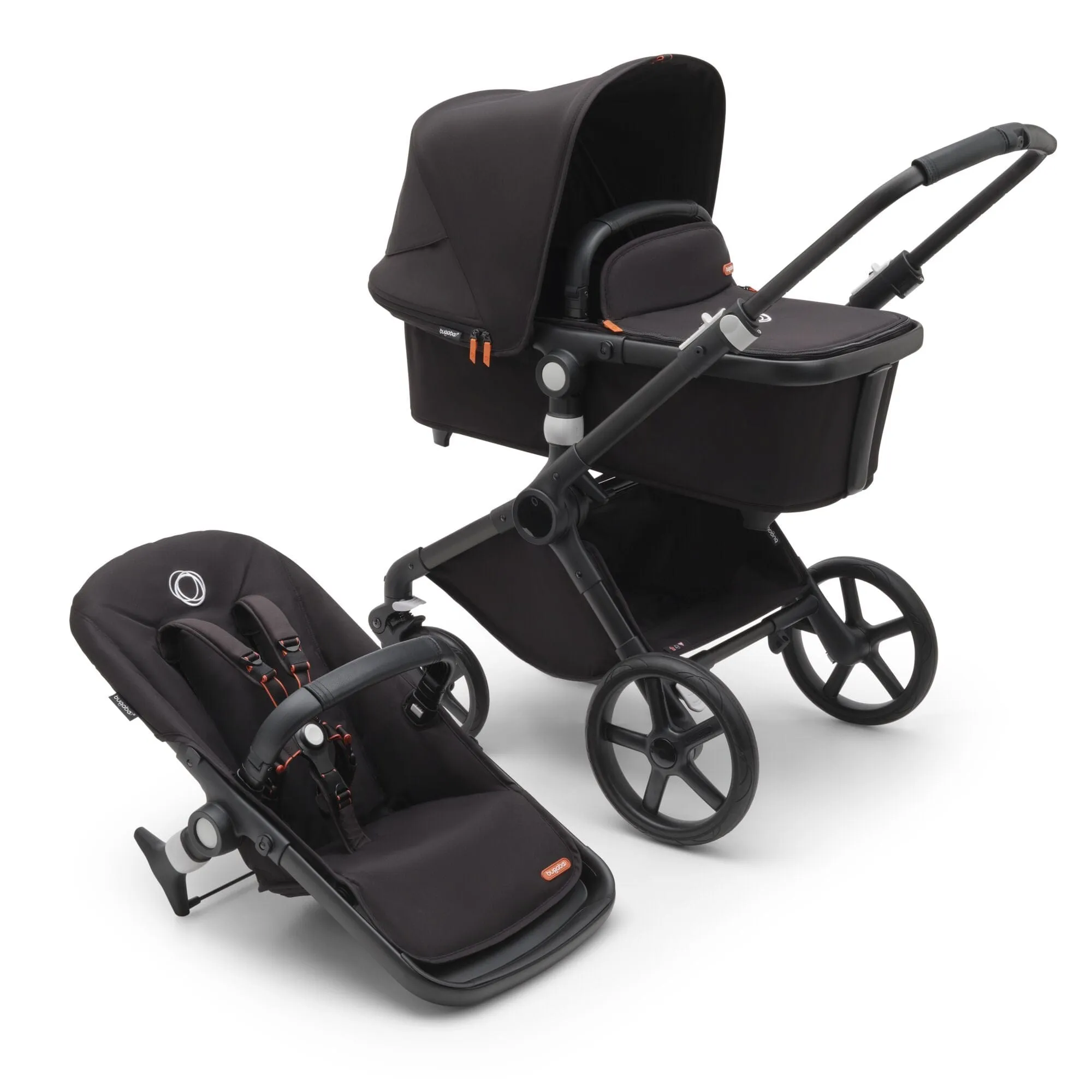 Bugaboo Fox Cub Cabriofix i-Size Travel System - Black/Midnight Black