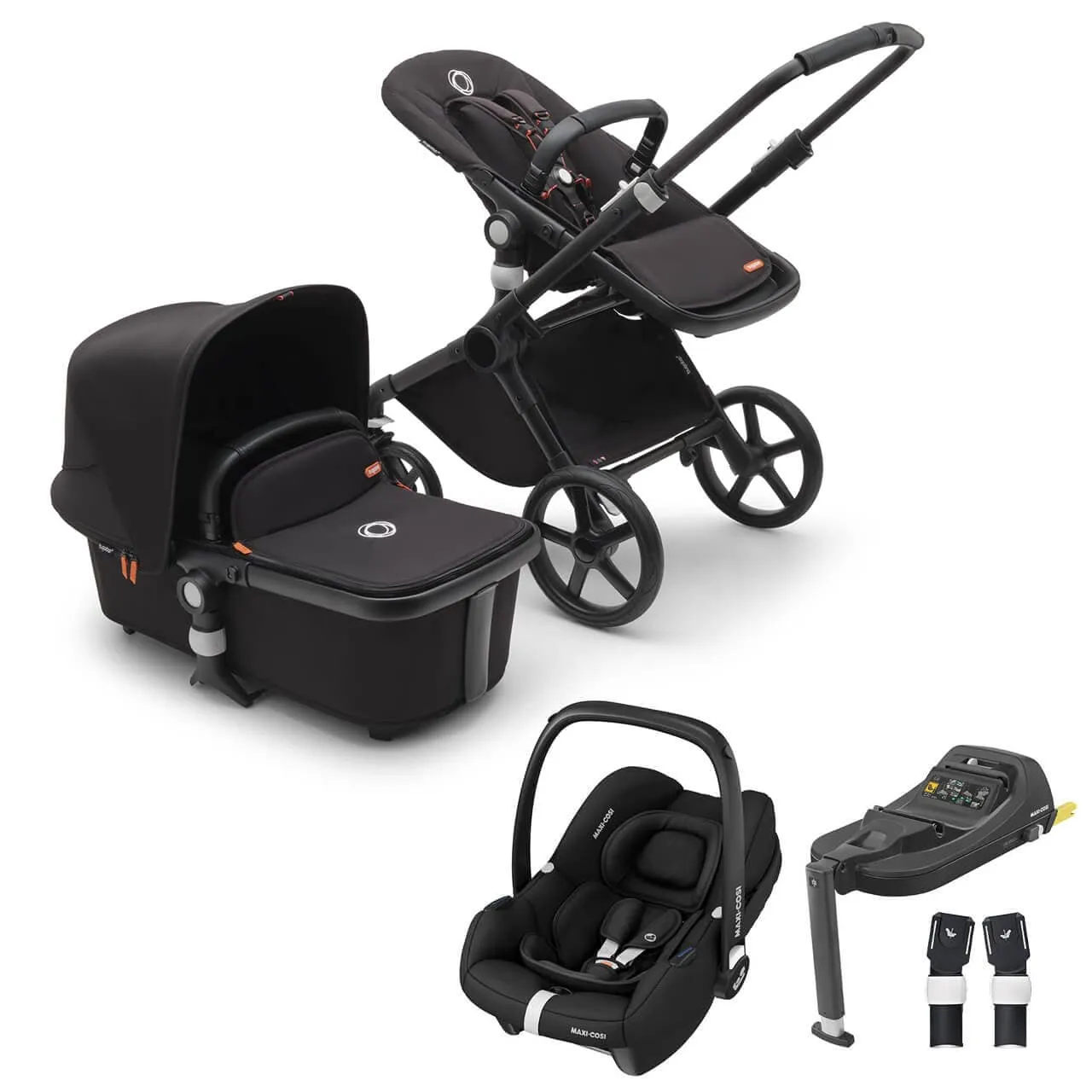 Bugaboo Fox Cub Cabriofix i-Size Travel System - Black/Midnight Black