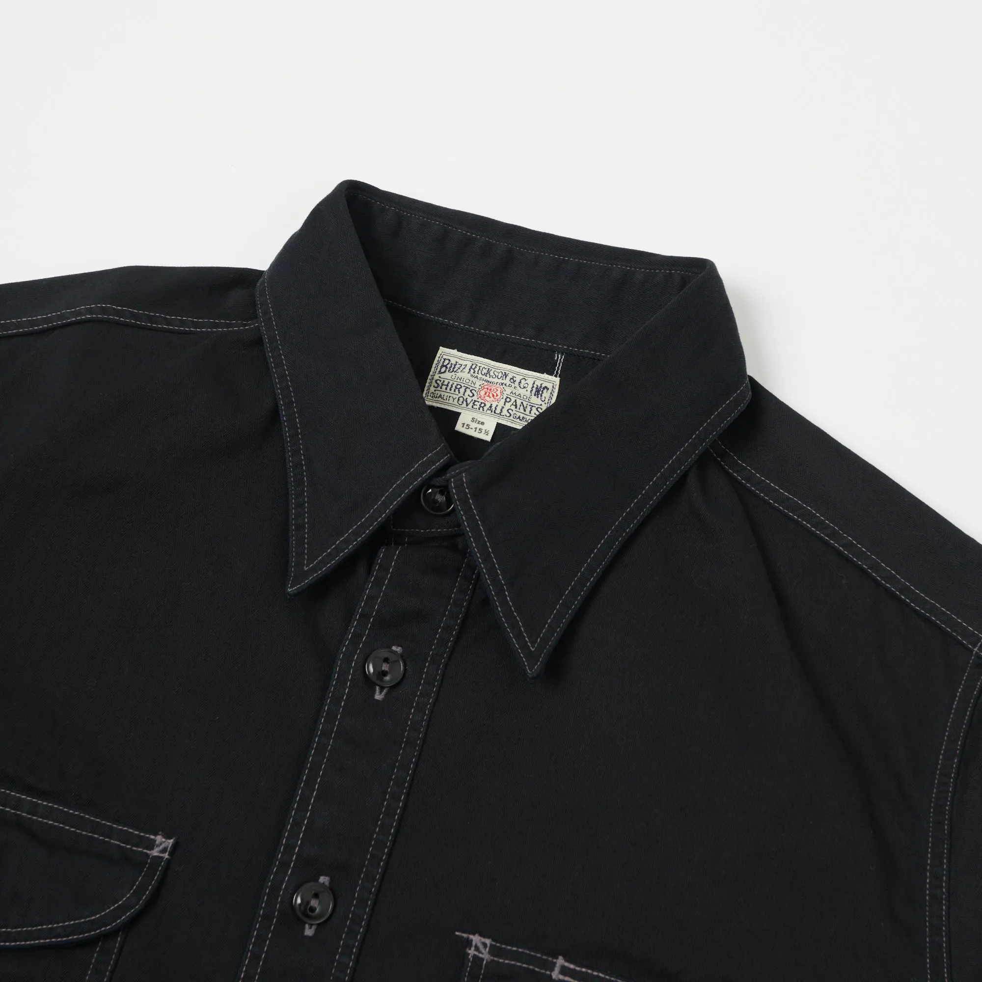 Buzz Rickson's Herringbone Work Shirt - Black