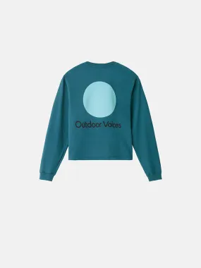 Circle Logo Cropped Sweatshirt