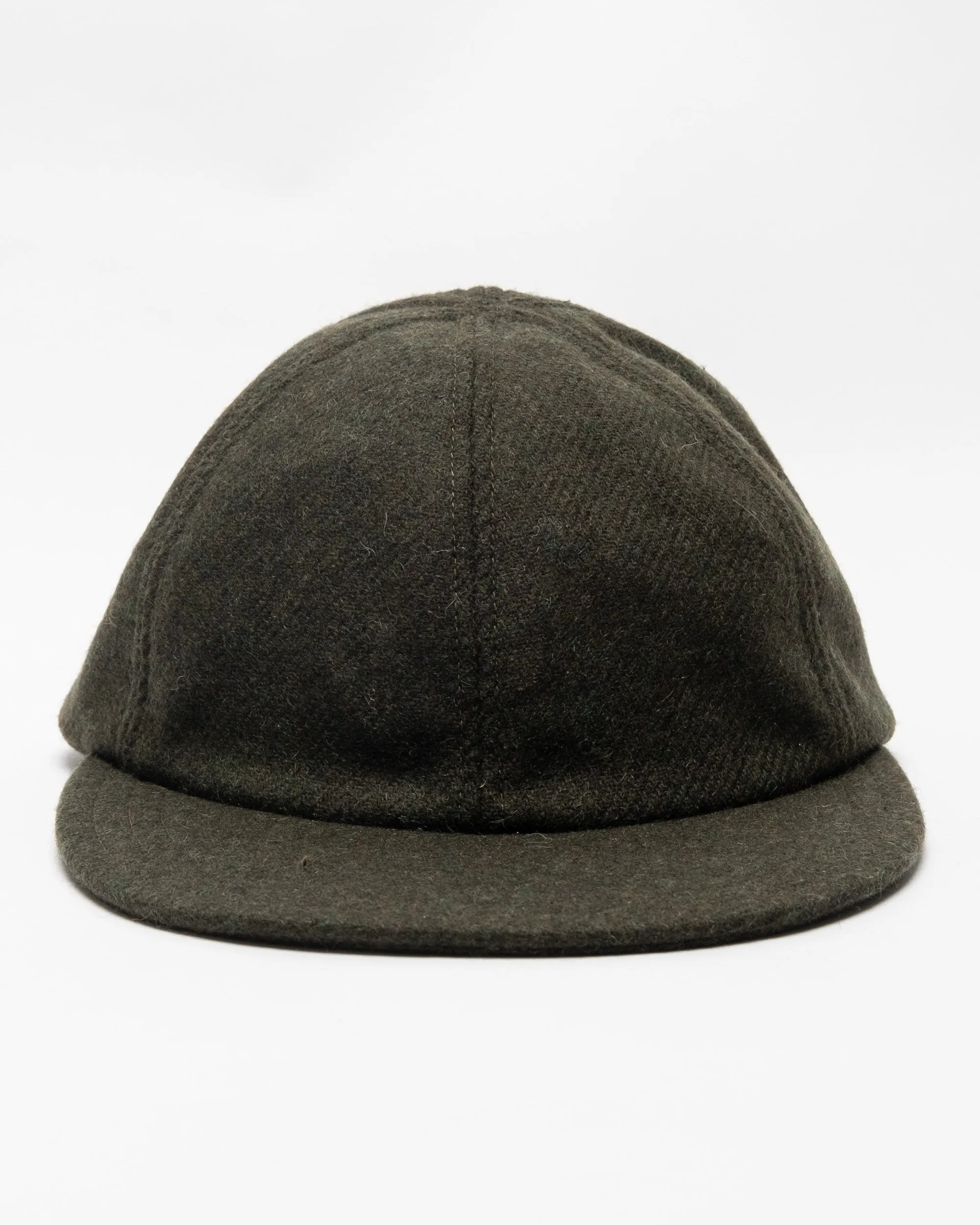 Classic 6 Panel Cap Melange Wool Green