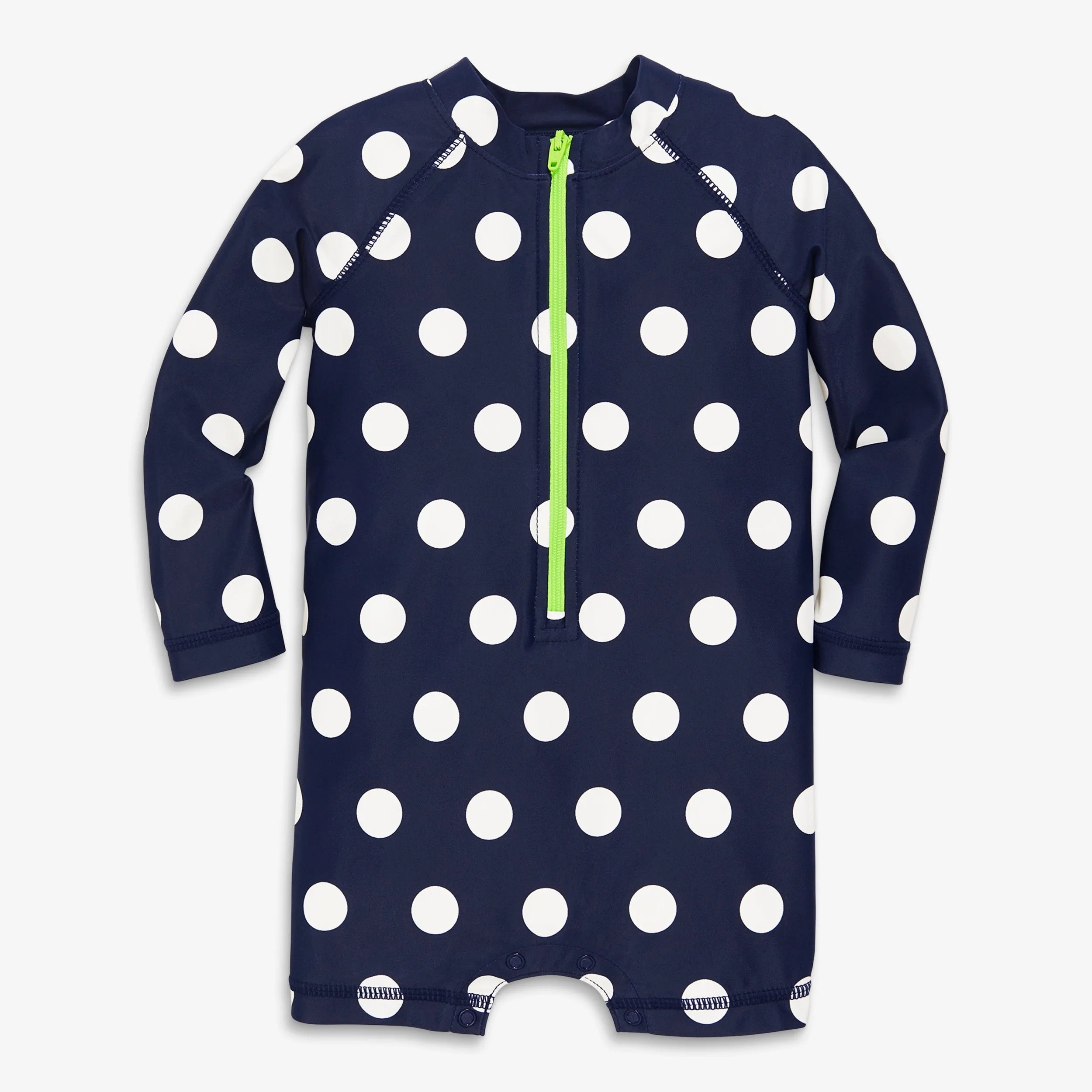 Clearance baby one-piece rash guard in dot