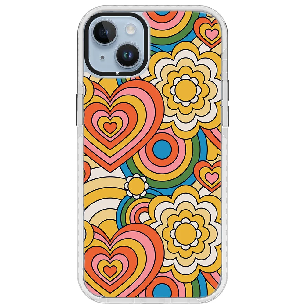 Colorful 70's Pattern Impact iPhone Case