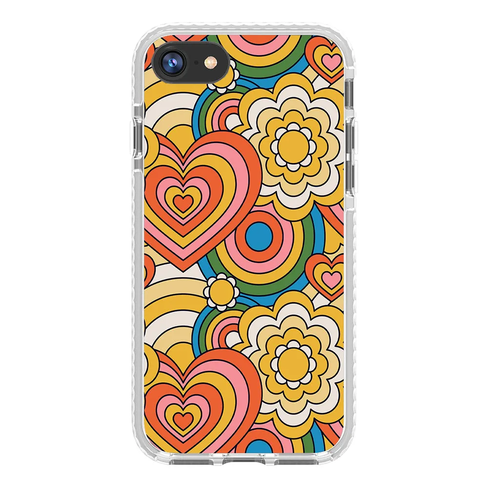 Colorful 70's Pattern Impact iPhone Case