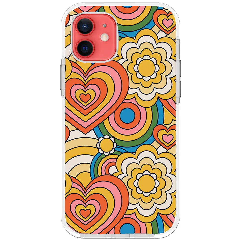 Colorful 70's Pattern Impact iPhone Case