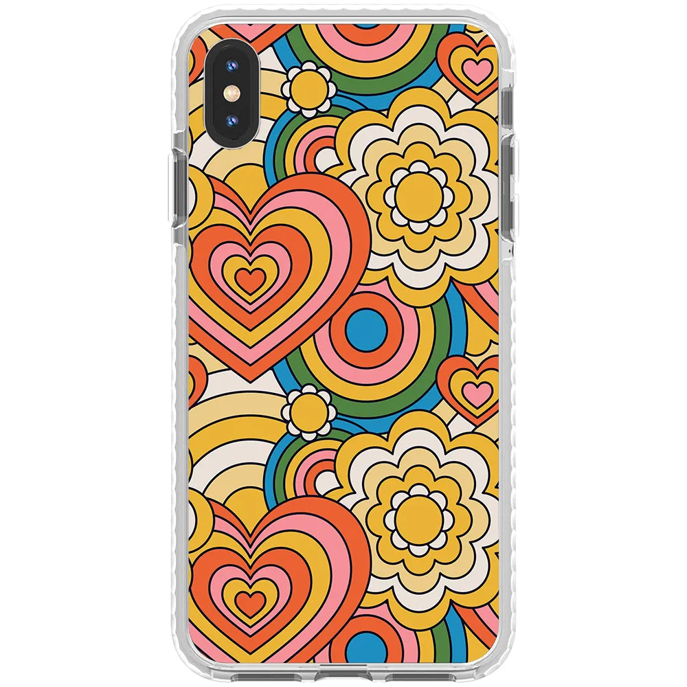 Colorful 70's Pattern Impact iPhone Case