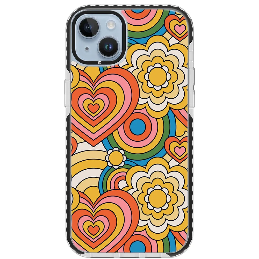 Colorful 70's Pattern Impact iPhone Case