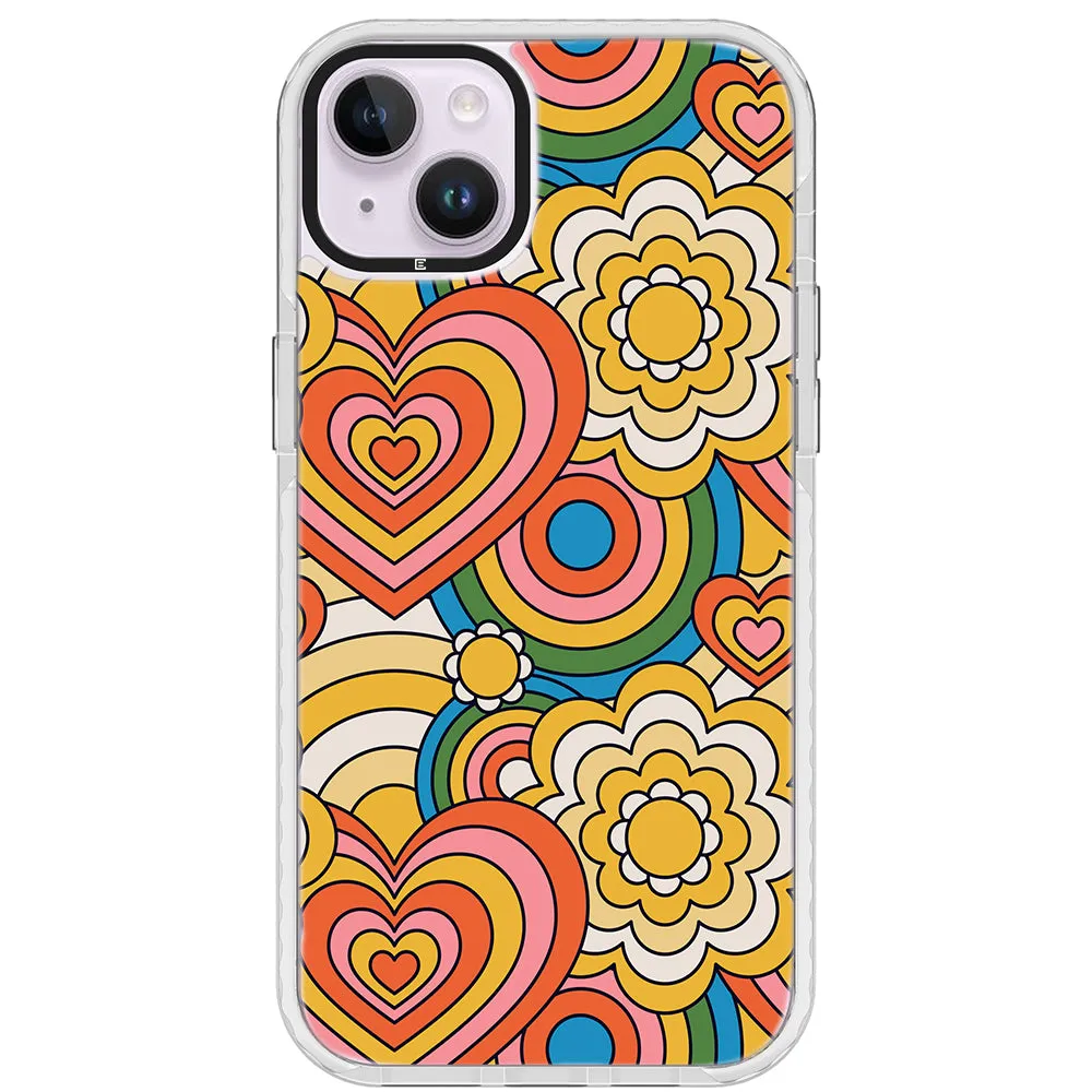 Colorful 70's Pattern Impact iPhone Case