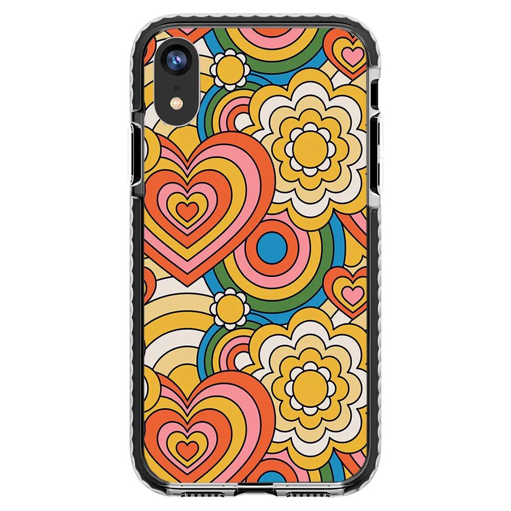 Colorful 70's Pattern Impact iPhone Case