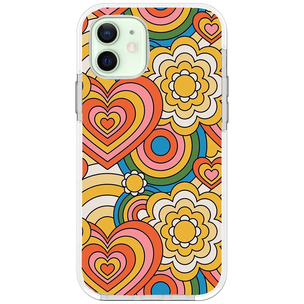 Colorful 70's Pattern Impact iPhone Case