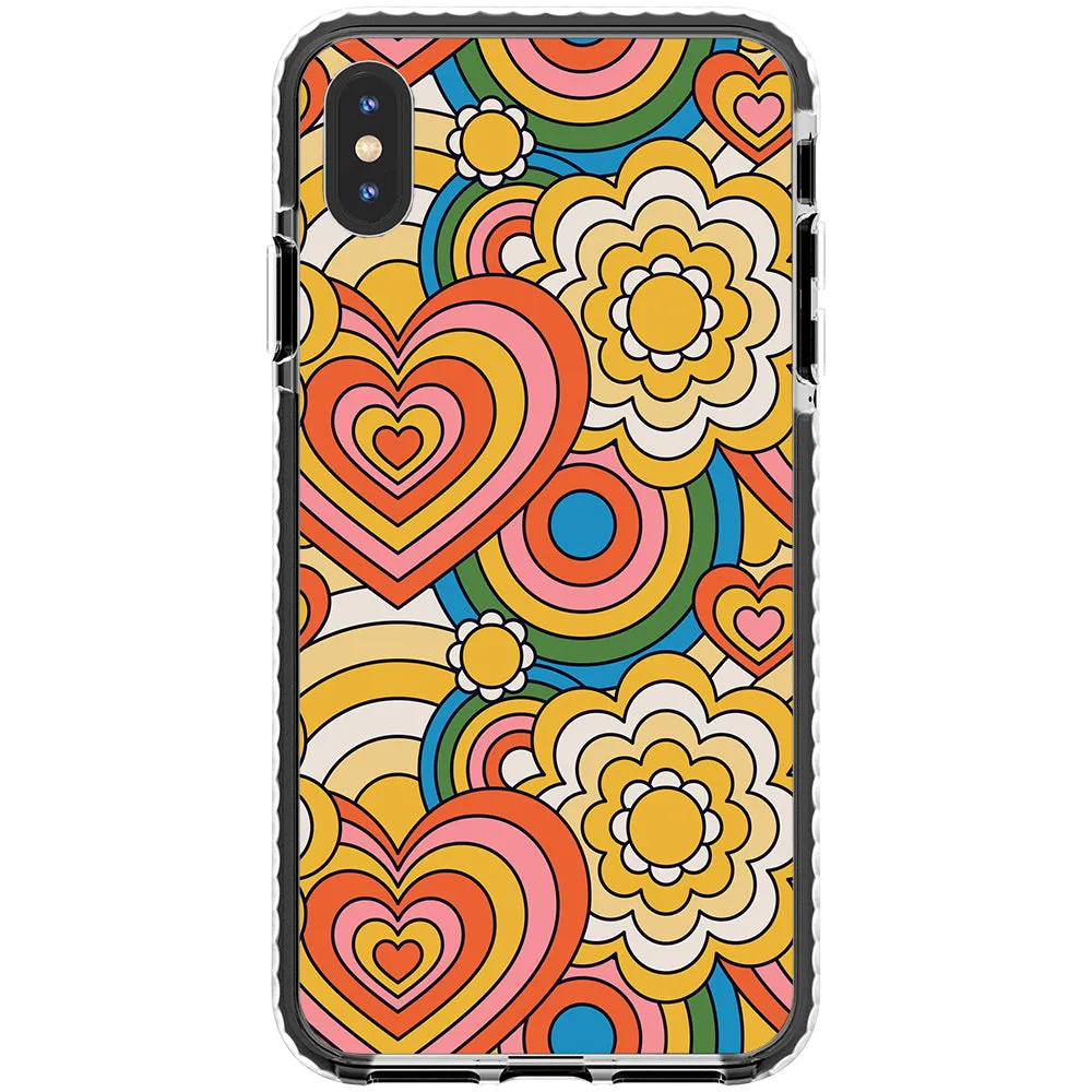 Colorful 70's Pattern Impact iPhone Case