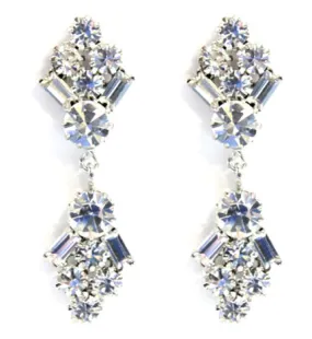 Deco Cluster Drop Earrings