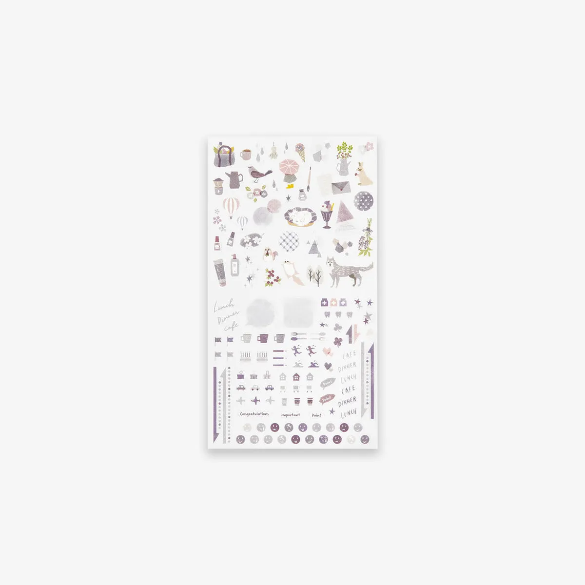 DIARY STICKERS // COLOR LAVENDER