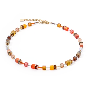 GeoCUBE® Iconic necklace Sunset gold