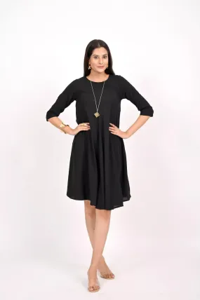 GEORGETTE FLAIRED DRESS