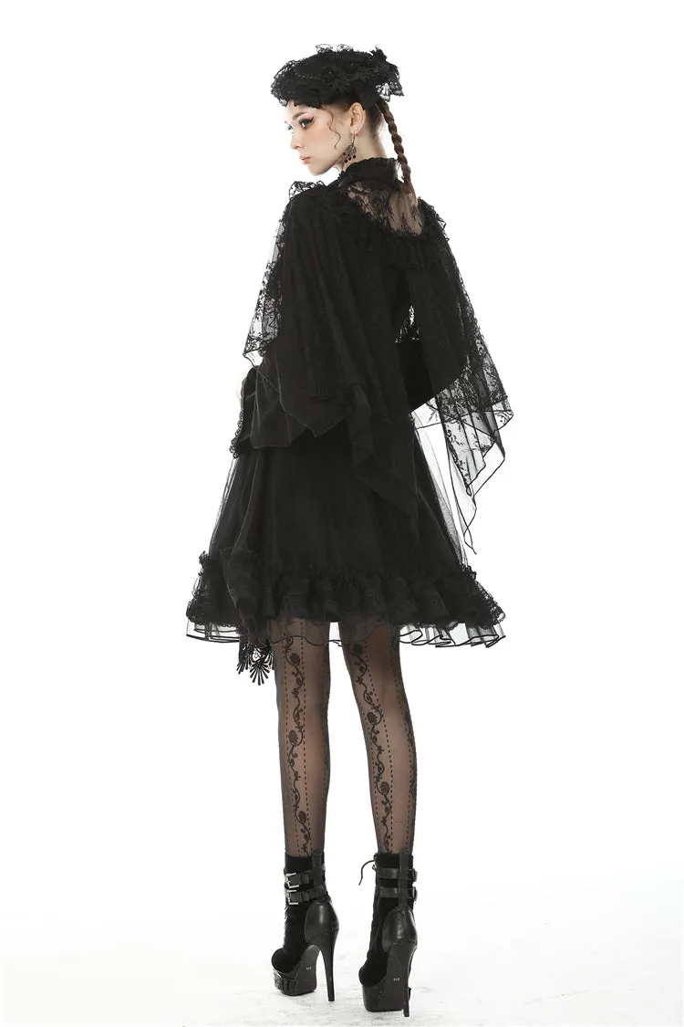 Gothic lace heart rope sexy cape BW089