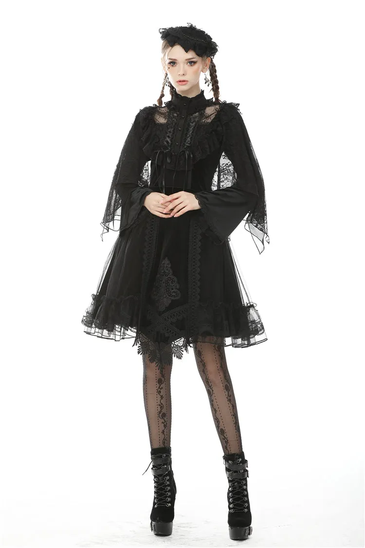 Gothic lace heart rope sexy cape BW089