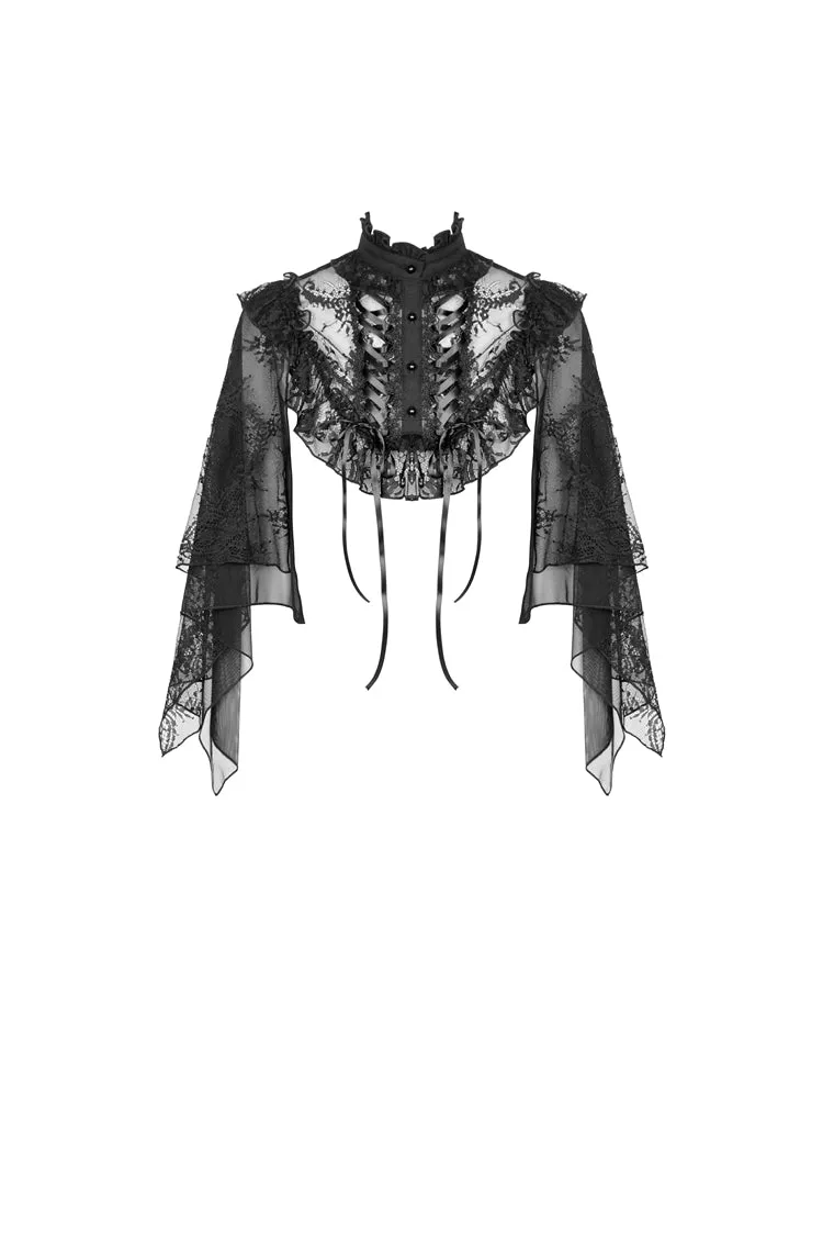 Gothic lace heart rope sexy cape BW089