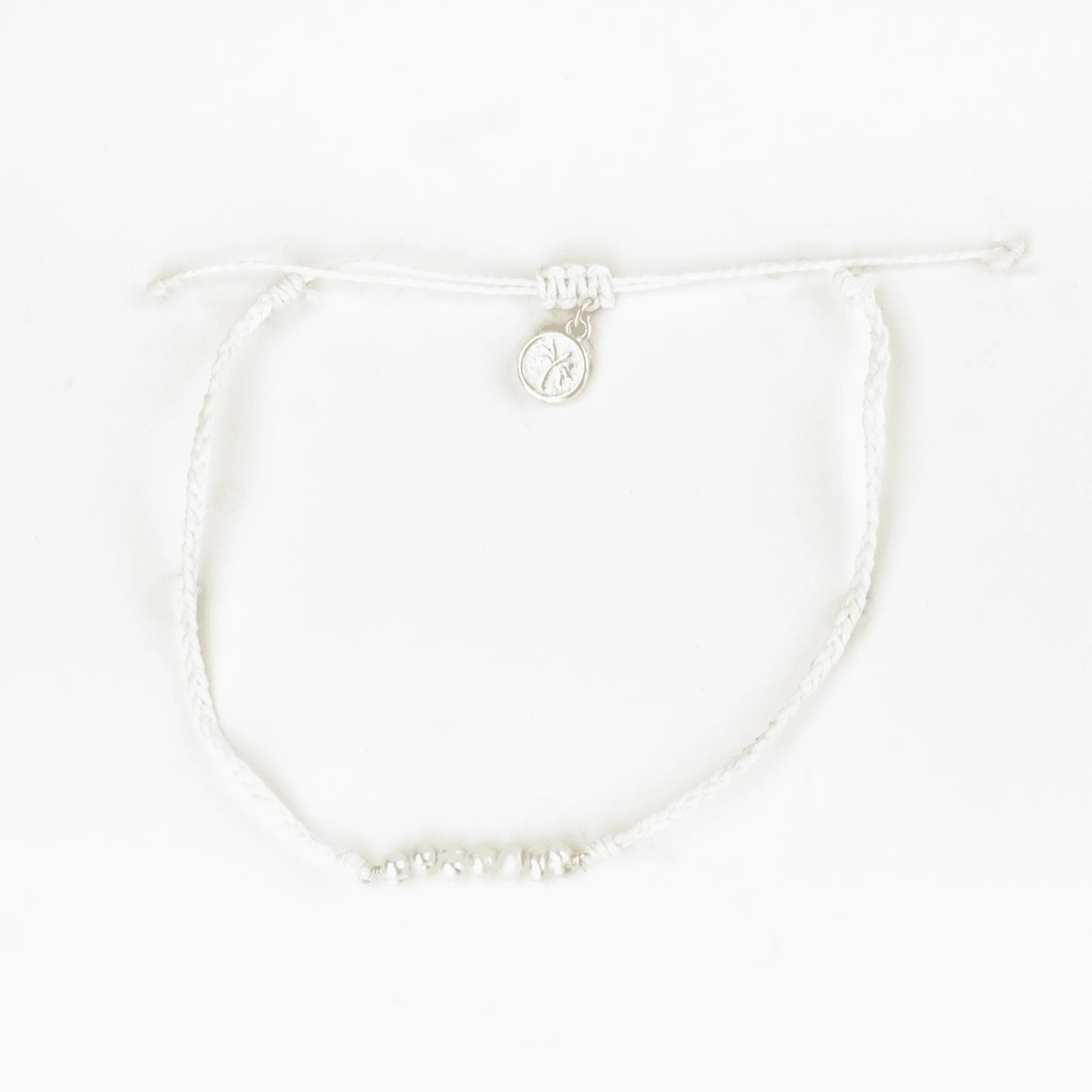 Lahaina Pearl Handmade Anklet - White