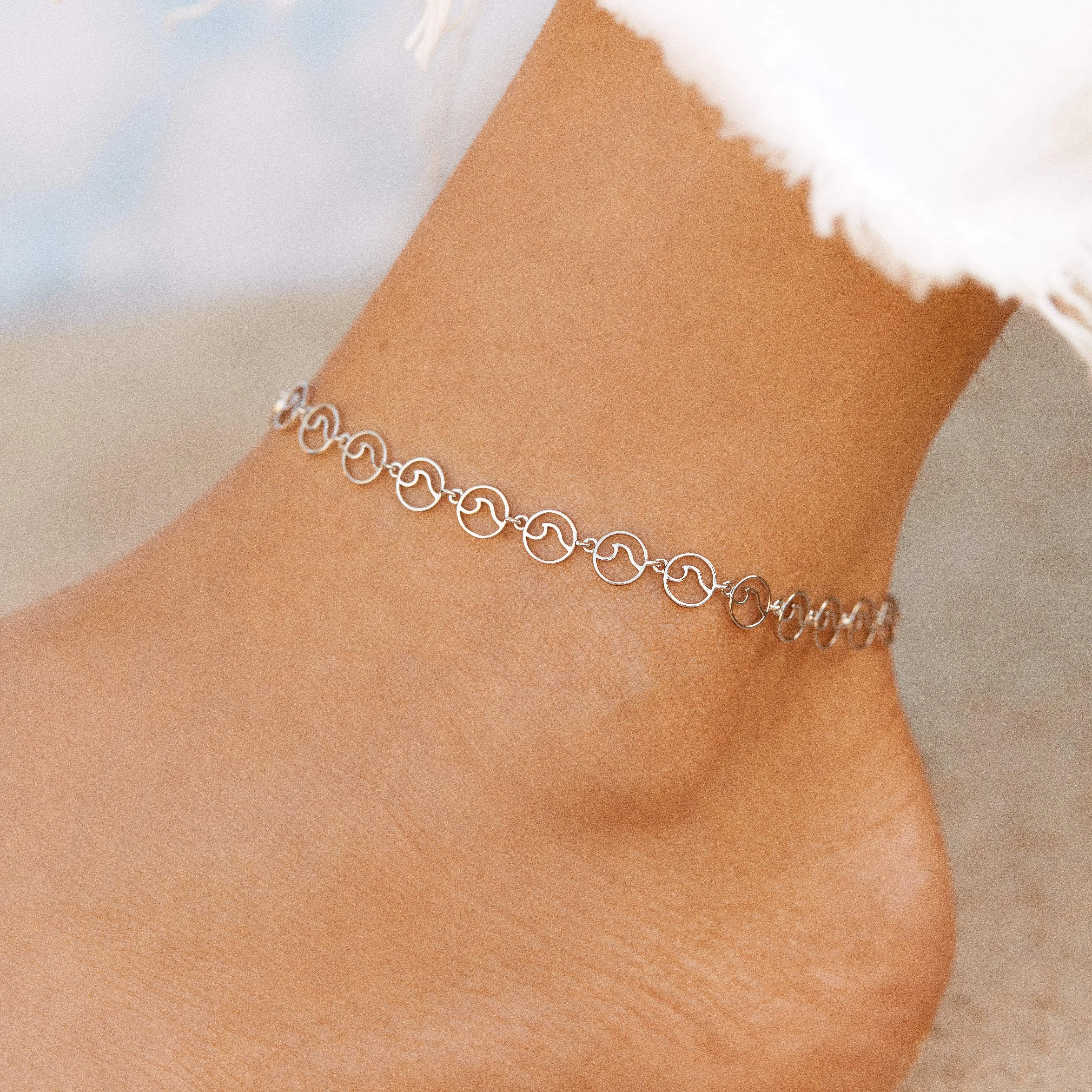 Mini Wave Chain Anklet