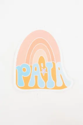 Paia Rainbow Sticker - Coral