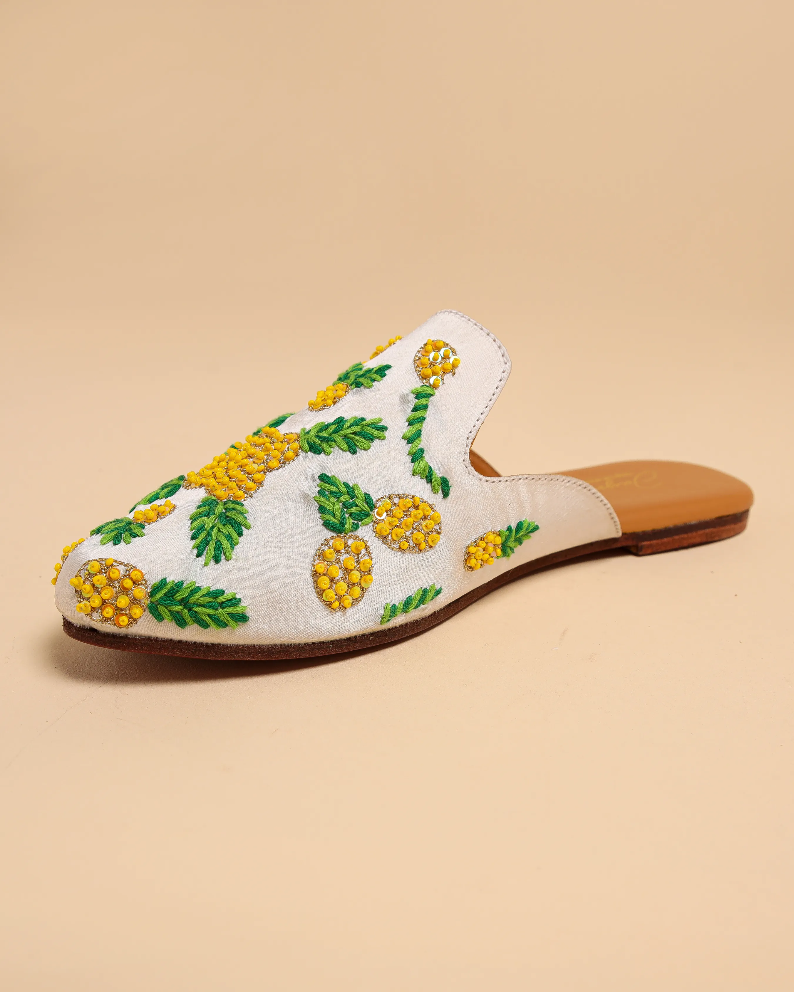 Pineapple Slice Handcrafted Mules