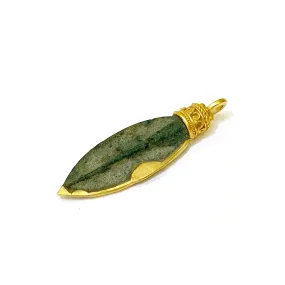 Roman Bronze Arrowhead 18 Kt Gold Pendant