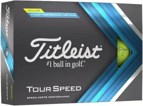 Titleist Tour Speed (1 Dozen) Golf Balls - Yellow