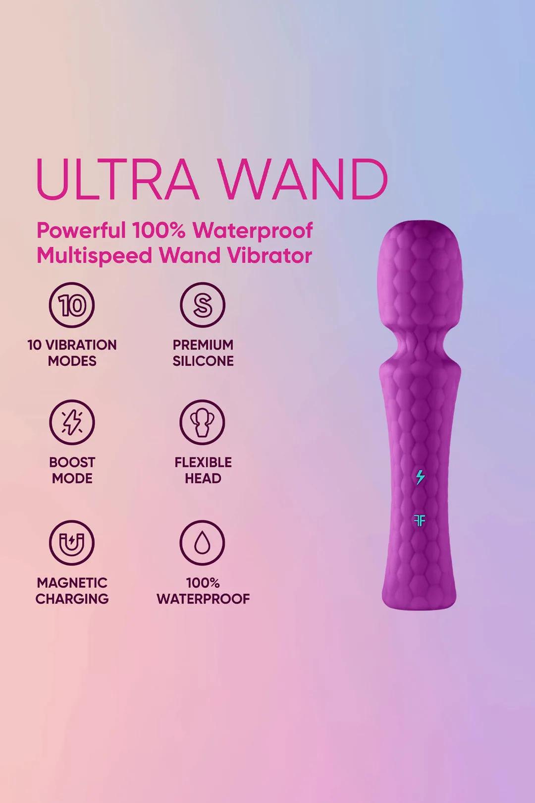 Vibrator Ultra Wand Purple